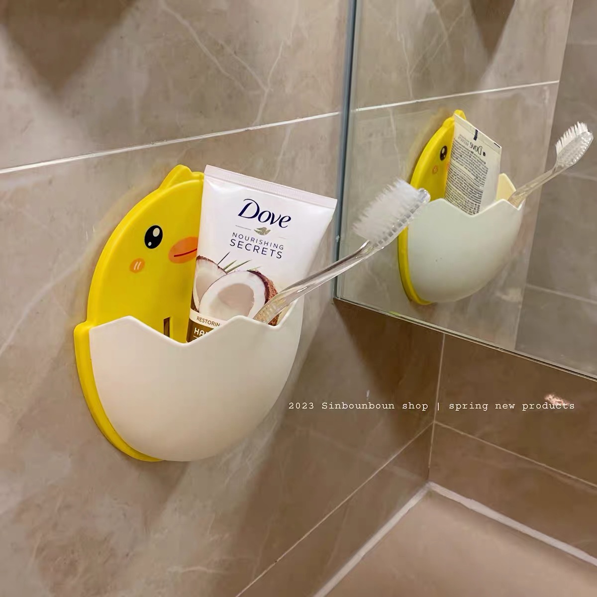 Adhesive wall tooth brush / cosmetics holder DCZZ174 images